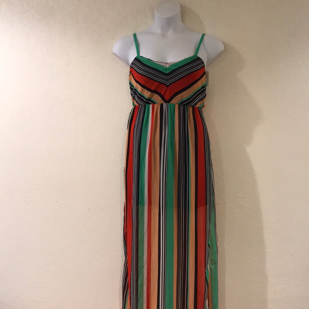 Ruby Rox Striped Maxi Dress